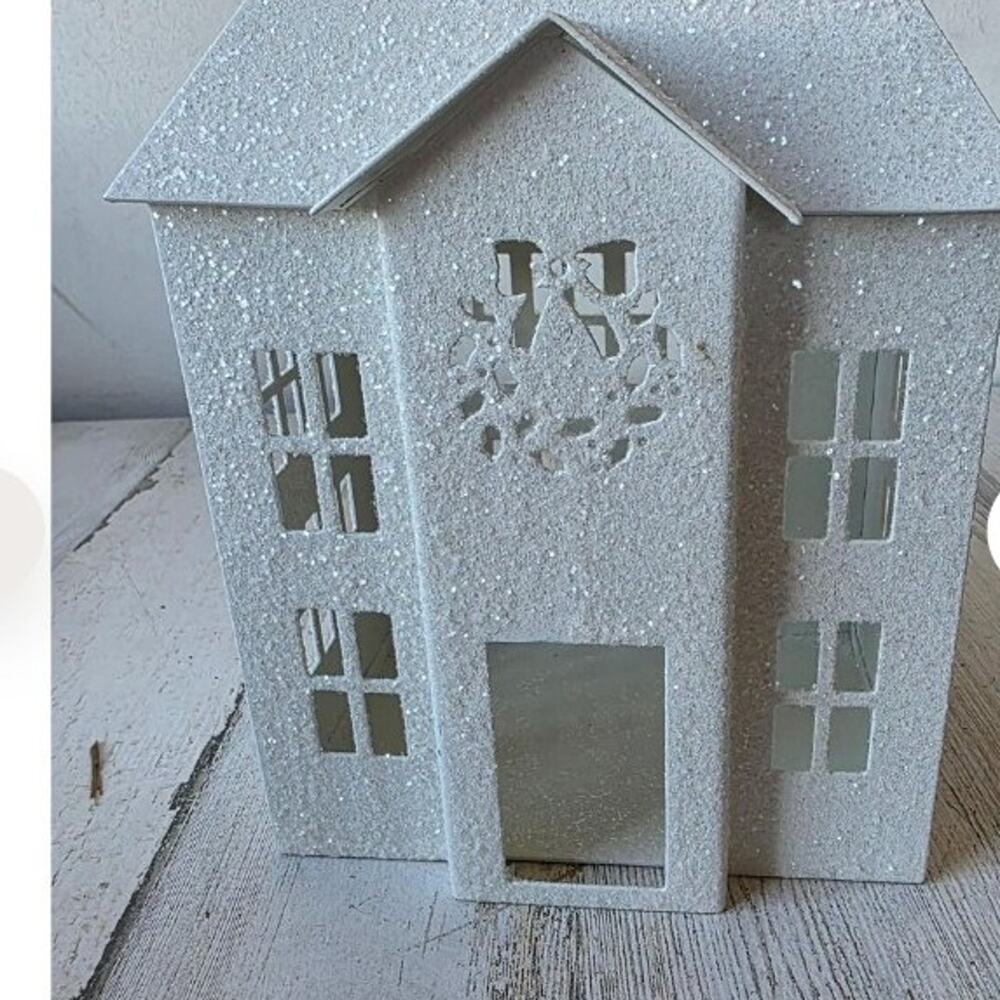 Bath & Body Works 2 piece Glitter House Luminary RARE